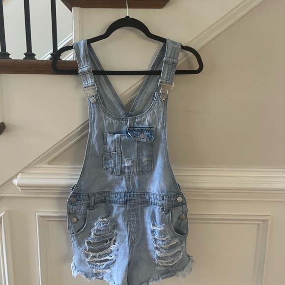 Jean shortalls - Picture 1 of 4